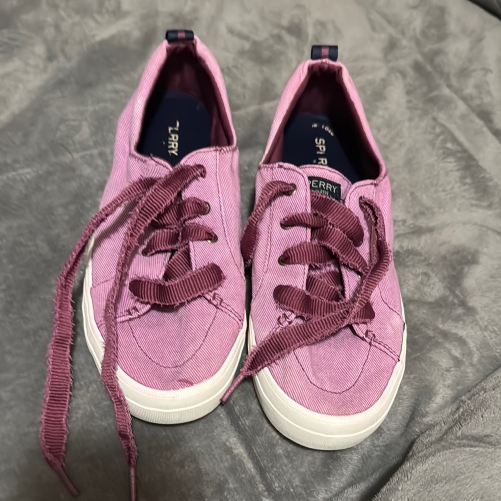 Sperry women’s Pink Sneakers Canvas Low-Top Casual